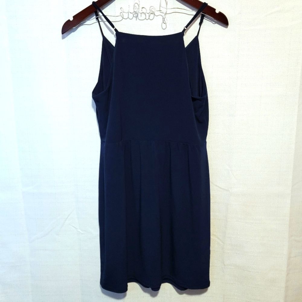 BCBGeneration Navy Blue Cocktail Mini Dress Size Medium - Picture 2 of 10